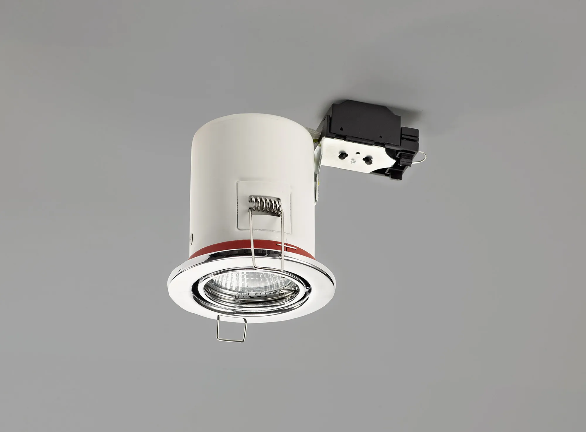 Agni Adjustable Fire Rated Downlight Polished Chrome D0442  Deco Agni